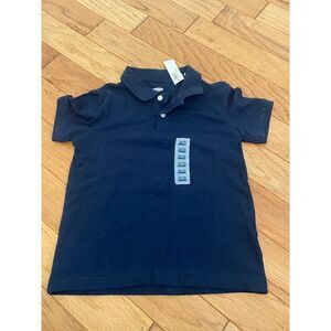NWT Old Navy, little boys short sleeve navy blue polo shirt size XS (5)